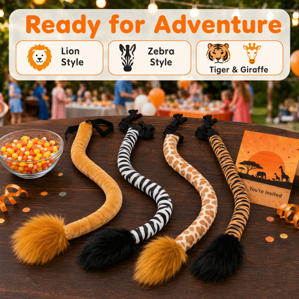 Easy Cosplay Prop - Costume Accessory Animal Tail Soft Lightweight