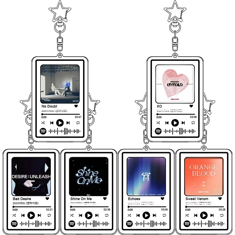 Prop En Cosplay - En Men Group Music Keychain Main