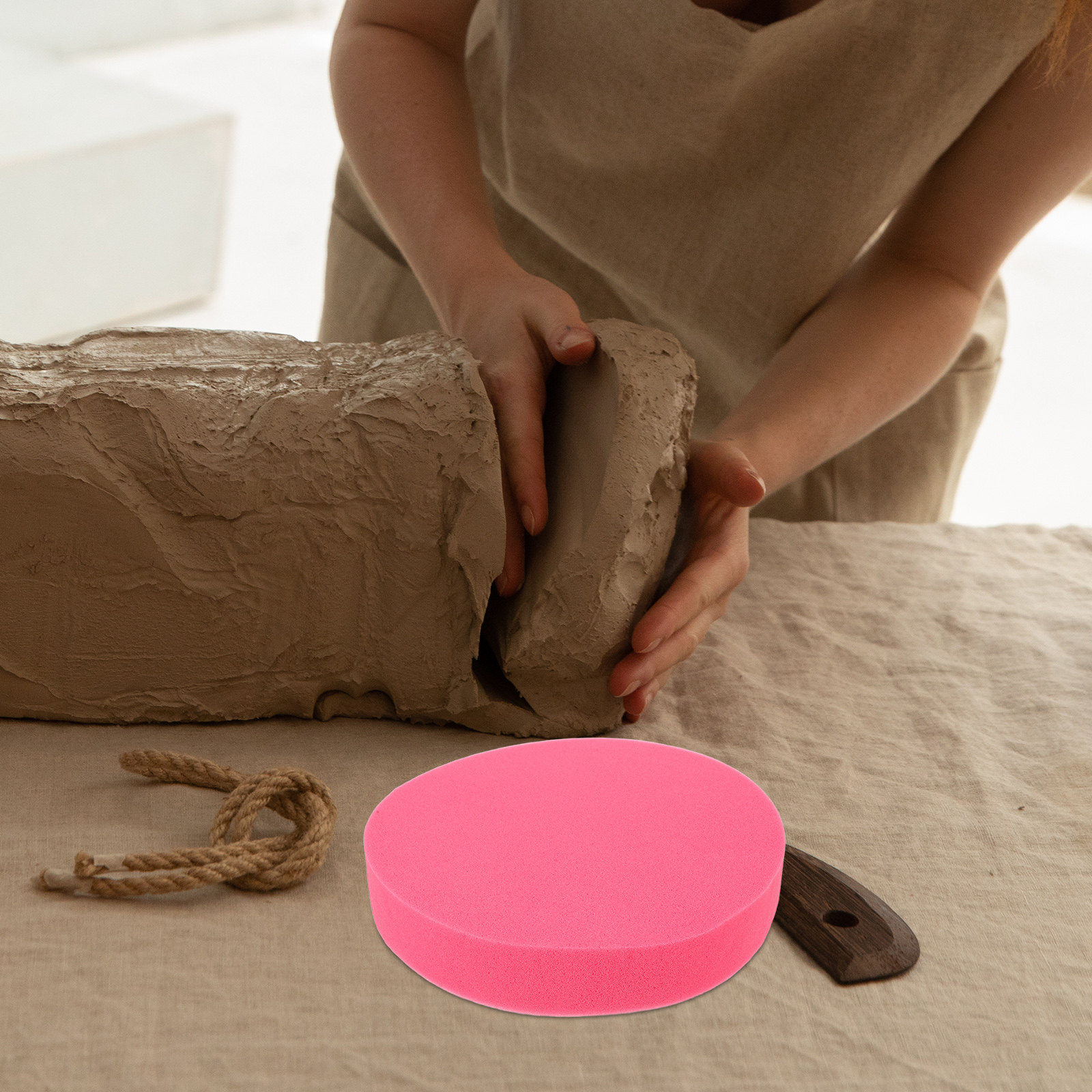 Foam Clay Sculpt - Pottery Sponge Cushion 13.56 Inch Water-Absorbent