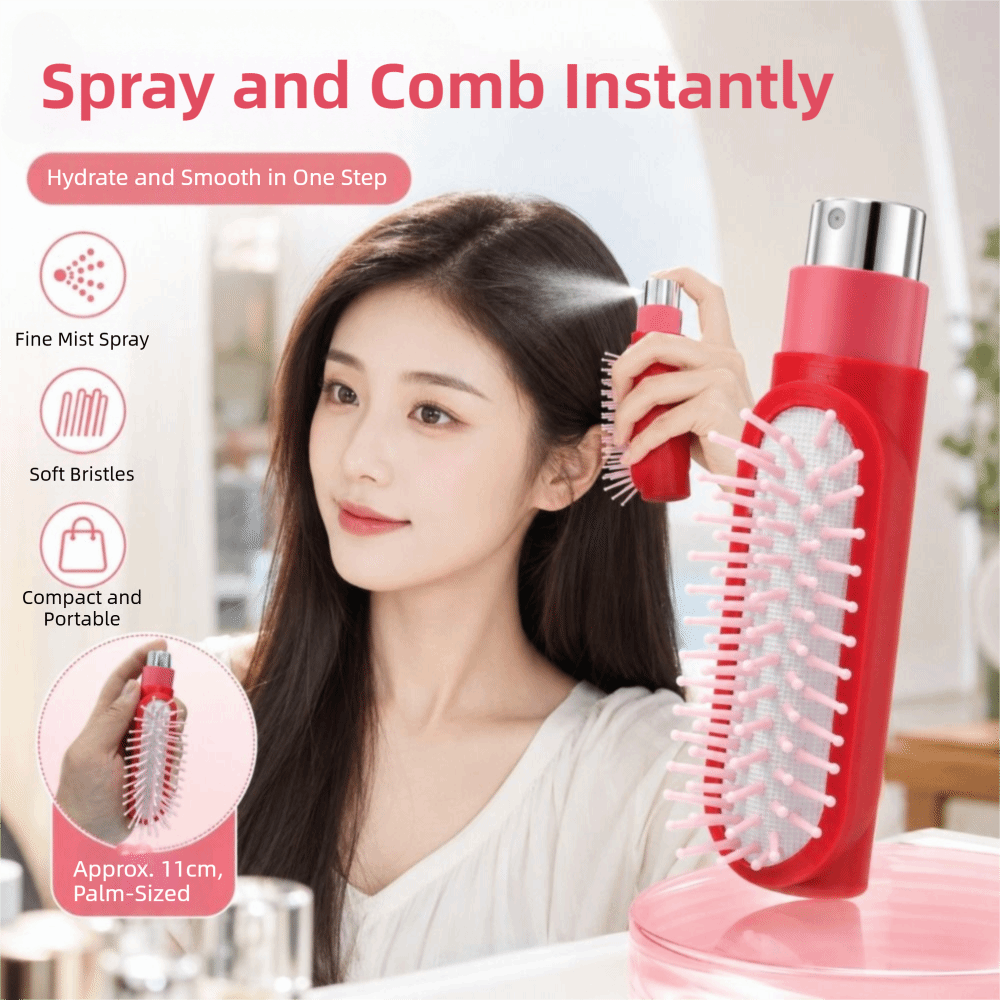 Hair Spray Color - Refillable Spray Massage Comb Portable Multi-Function