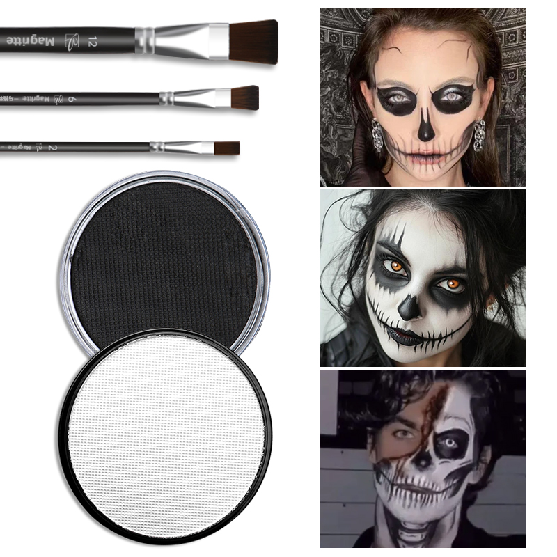 Cosplay Prop Paint - 5pcs Black&Clown White 30g Paint Set