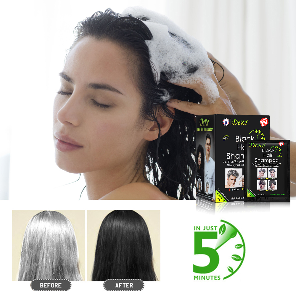 10 Pcs Fast Black Hair Shampoo - Hair Spray Color review and price
