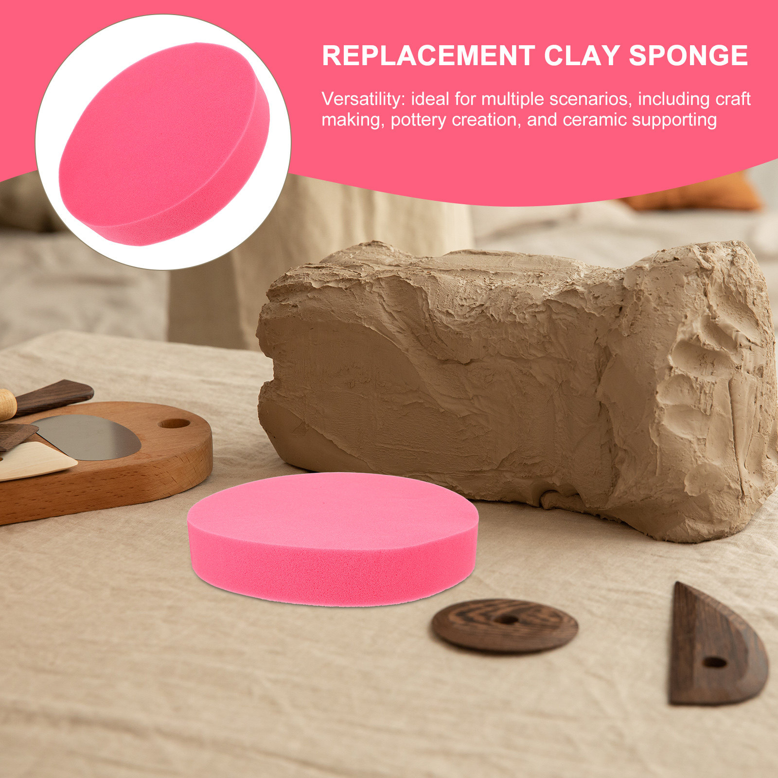 Pottery Sponge Cushion 13.56 I - Foam Clay Sculpt review and price