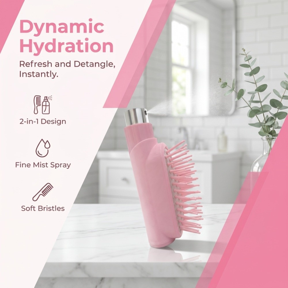 Refillable Spray Massage Comb  - Hair Spray Color review and price