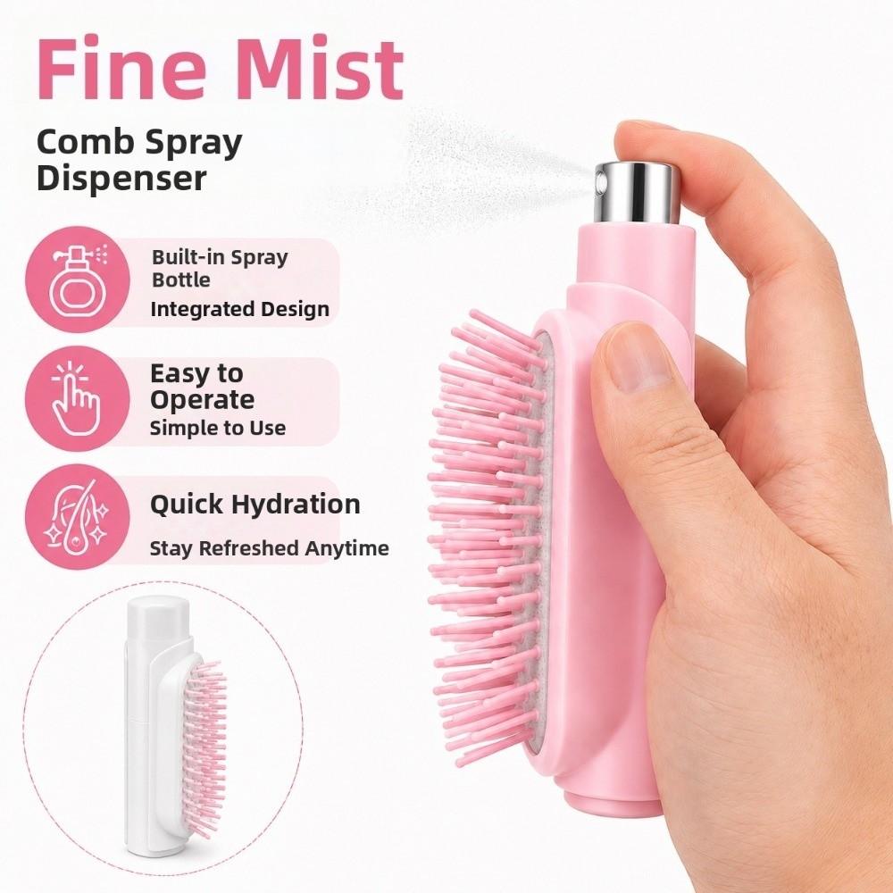 Refillable Spray Massage Comb  - Hair Spray Color review and price
