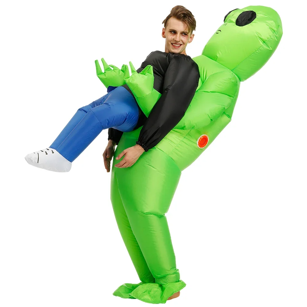 Men Women Funny Alien Blow Up  - Cosplay Prop review and price