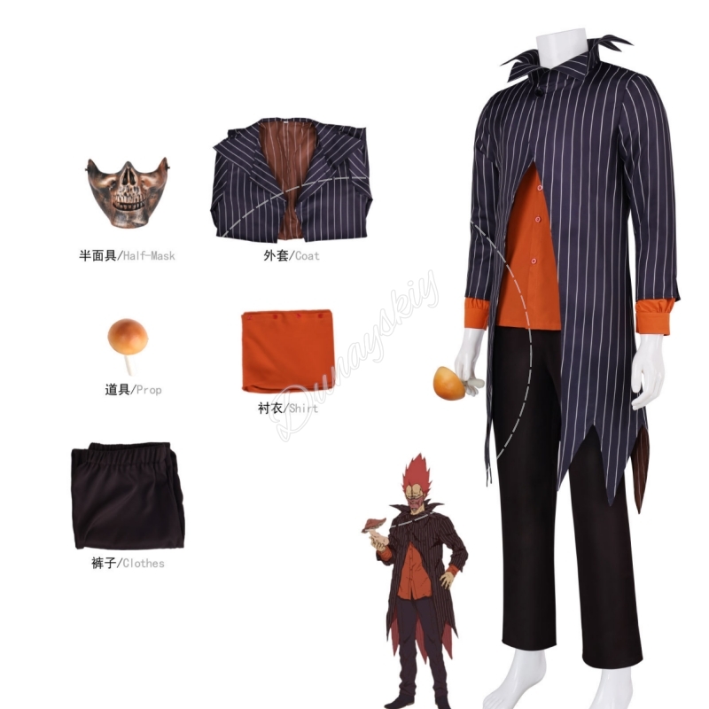 En エン Orange Shirt Pant Full S - Prop En Cosplay review and price
