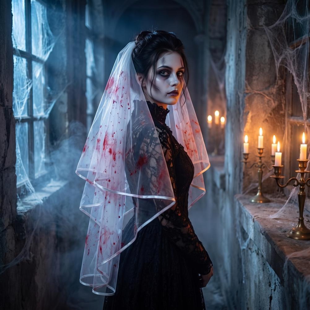 Easy to Wear Hair Comb Veil Gh - Easy Cosplay Prop review and price